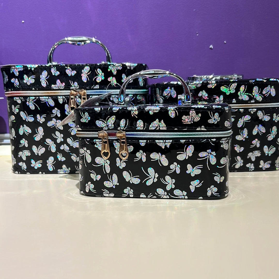 Black butterfly cosmetic case 0806