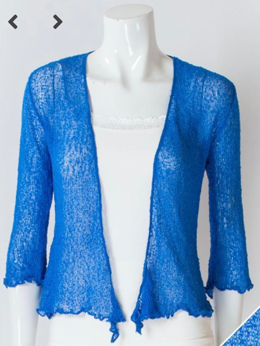 Short shrug One size Electric Blue