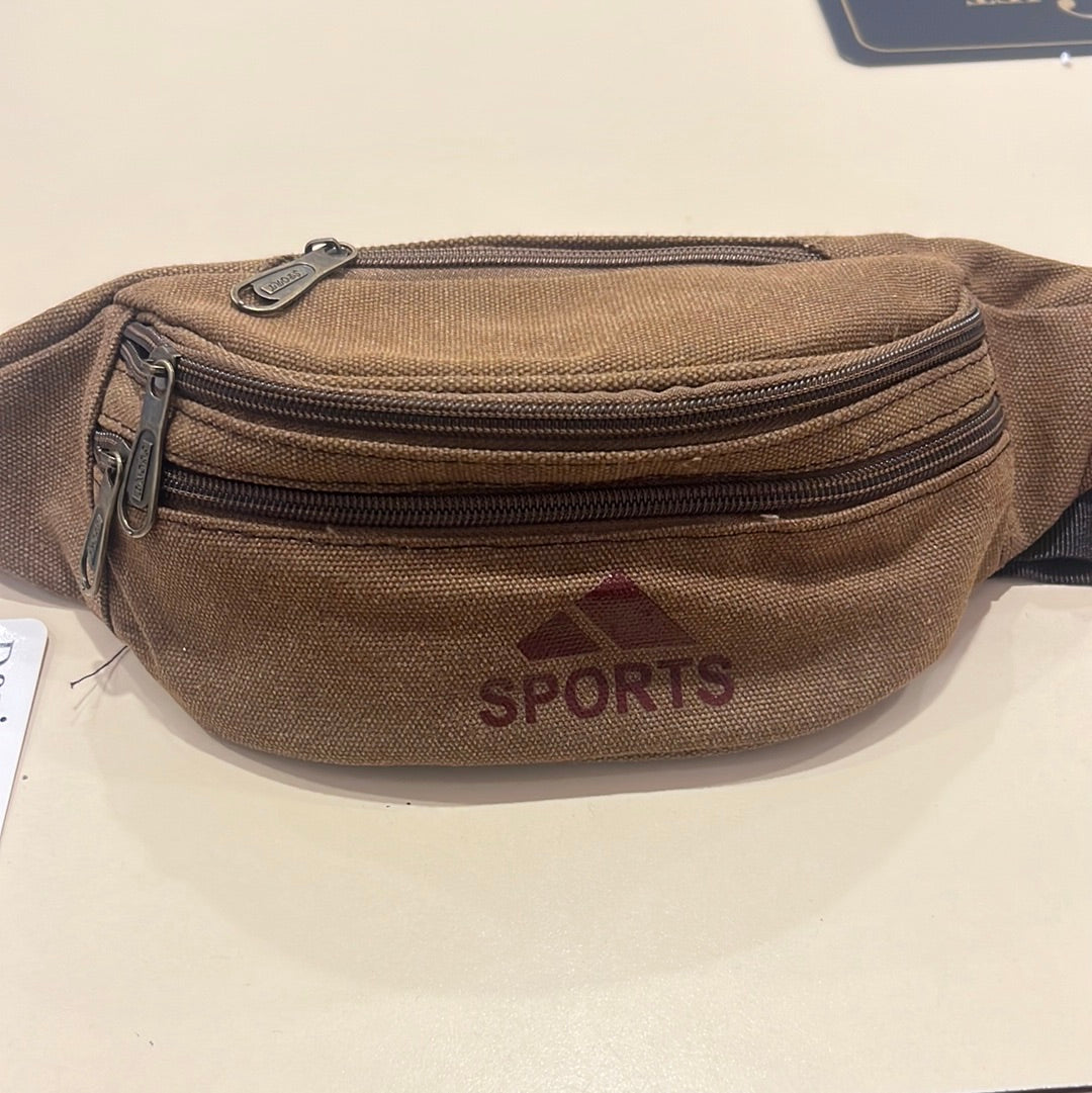 Brown Sport fabric Fanny pack